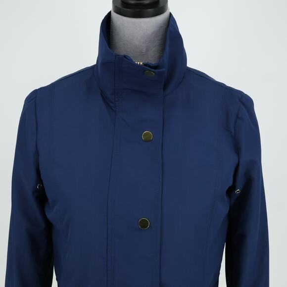 Soma Intimates Jacket Women XS Navy Blue Zip Snaps Lining Barn Chore Utility - Picture 7 of 16